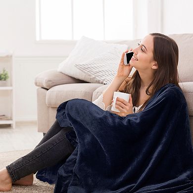 Mink Soft Blanket Polyester Flannel Fleece Throw Cover Sofa Couch Bed 330GSM Throw 50"x60"