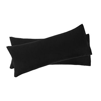 2 pc Bolster Soft 1800 Microfiber Support Cushion Body Pillow Covers Body 20"x54"