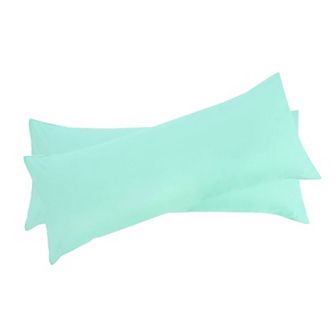 2 pc Bolster Soft 1800 Microfiber Support Cushion Body Pillow Covers Body 20"x54"