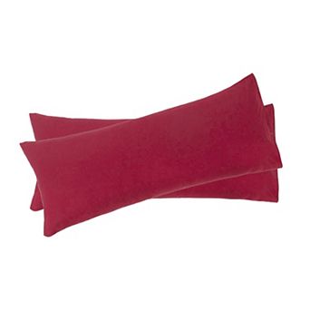 2 pc Bolster Soft 1800 Microfiber Support Cushion Body Pillow Covers Body 20"x54"