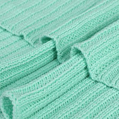 100% Cotton Blanket Soft Cable Knit Throw Home Decoration Bedding Blankets
