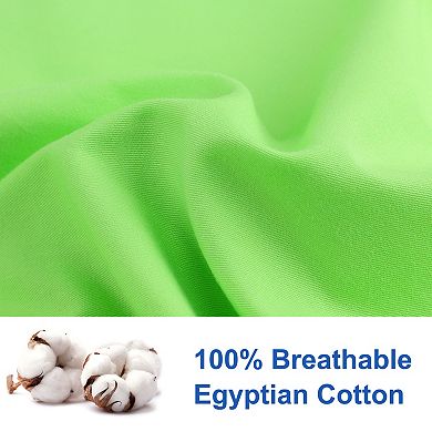 Egyptian Cotton Pillow Cases Hidden Zipper 2 Pack Queen 20"x30"