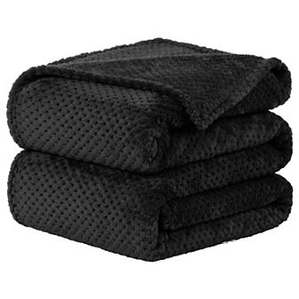 Flannel Fleece Bed Blankets Fuzzy Plush Lightweight Bed Blankets Throw 50"x60"