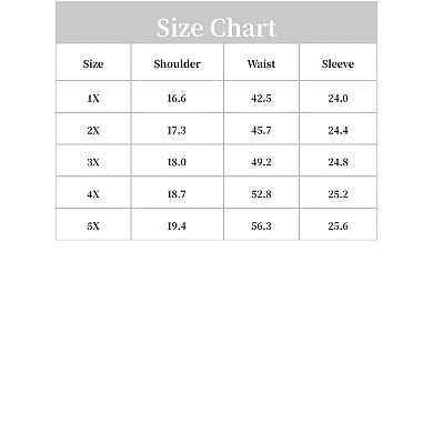 Women's Plus Size Work Formal Long Sleeve Houndstooth Tie Waist Blouse