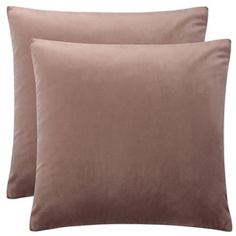 Luxury Velvet 18" x 18" Euro Velvet Square Throw Pillow Cover for Sofa Couch Bed