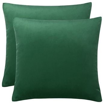 Luxury Velvet 18" x 18" Euro Velvet Square Throw Pillow Cover for Sofa Couch Bed
