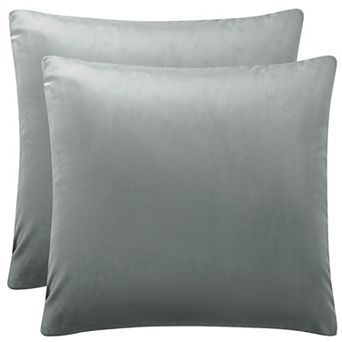 Luxury Velvet 18" x 18" Euro Velvet Square Throw Pillow Cover for Sofa Couch Bed