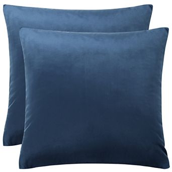 Luxury Velvet 18" x 18" Euro Velvet Square Throw Pillow Cover for Sofa Couch Bed