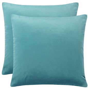 Luxury Velvet 18" x 18" Euro Velvet Square Throw Pillow Cover for Sofa Couch Bed