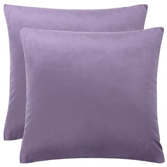 Luxury Velvet 18" x 18" Euro Velvet Square Throw Pillow Cover for Sofa Couch Bed