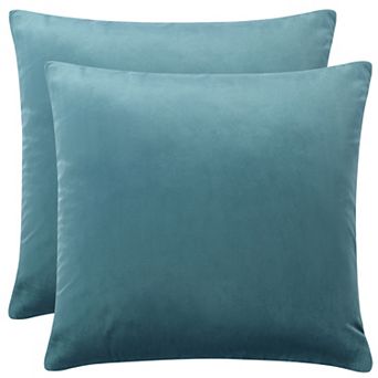 Luxury Velvet 18" x 18" Euro Velvet Square Throw Pillow Cover for Sofa Couch Bed