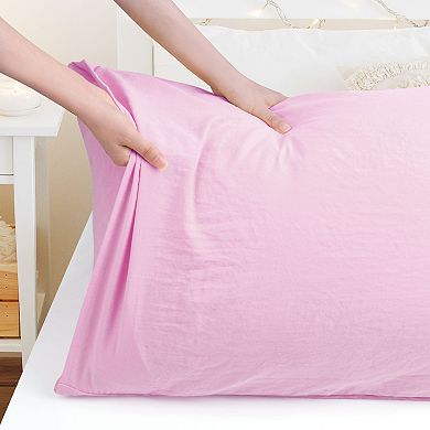 Brushed Body Pillowcase Washed Microfiber Envelope Closure Body 20"x48"