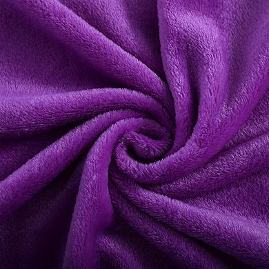 Fleece Flannel Throw Blanket Solid for Living Room Bedroom 78"x90"