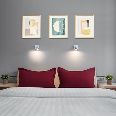 2Pcs Oxford Pillowcases Soft Microfiber Pillow Shams w Envelope Closure Standard 20"x26"