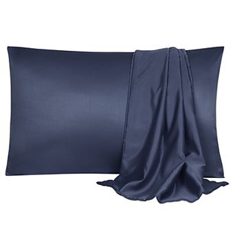 Soft Silk Satin Pillowcases for Hair and Skin with Envelope 2 pc Queen 20"x30"
