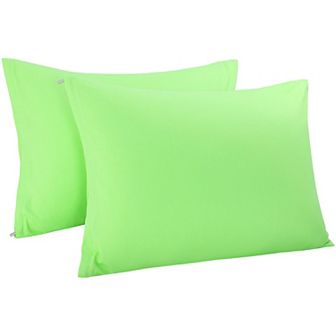 Egyptian Cotton Pillow Cases Hidden Zipper 2 Pack Standard 20"x26"