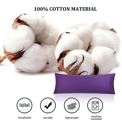 Body Pillowcase Soft Cotton 1PC with Zipper Closure 20"x55"
