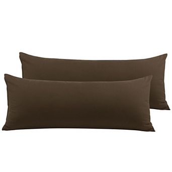 Set of 2 1800 Series Cool and Breathable Pillowcases with Zipper Closure Body 20" x 54"
