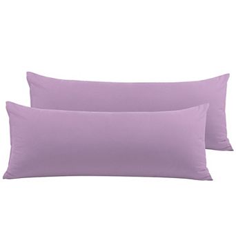 Set of 2 1800 Series Cool and Breathable Pillowcases with Zipper Closure Body 20" x 54"