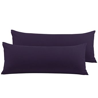 Set of 2 1800 Series Cool and Breathable Pillowcases with Zipper Closure Body 20" x 54"