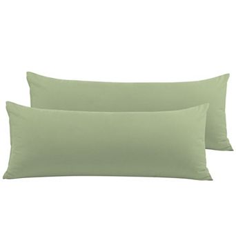Set of 2 1800 Series Cool and Breathable Pillowcases with Zipper Closure Body 20" x 54"