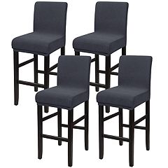 Waterproof Bar Stool Covers for Counter Short Back Chair Covers