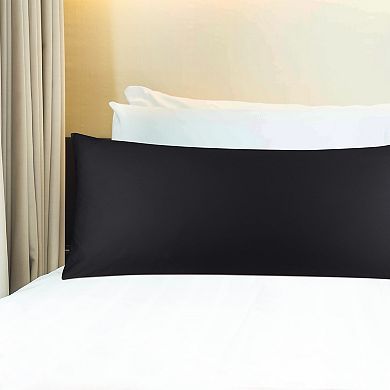 Cotton 250 Thread Count Solid Body Pillow Case Pillowcase with Envelope Closure Body 20" x 72"