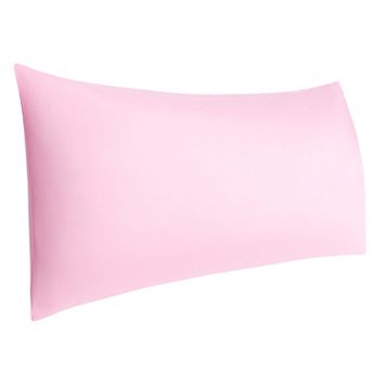 Cotton 250 Thread Count Solid Body Pillow Case Pillowcase with Envelope Closure Body 20" x 72"