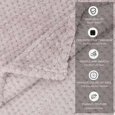 Lightweight Flannel Fleece Bed Blankets Fuzzy Plush 66"x90"