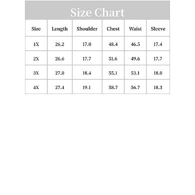 Women's Plus Size Babydoll Peplum Floral 3/4 Sleeve Ruffle Blouse
