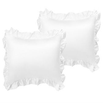 2 pc Satin Silk Pillow Cases Cover Housewife Cushion European 26" x 26"