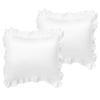 2 pc Satin Silk Pillow Cases Cover Housewife Cushion European 26" x 26"