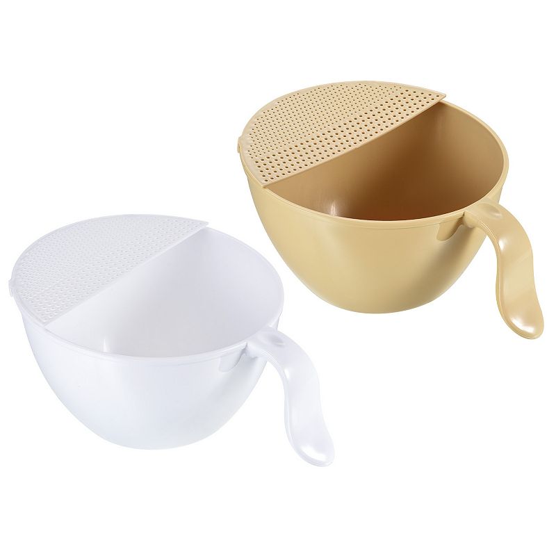 Unique Bargains Kitchen Strainer Colander Bowl Set Vegetable