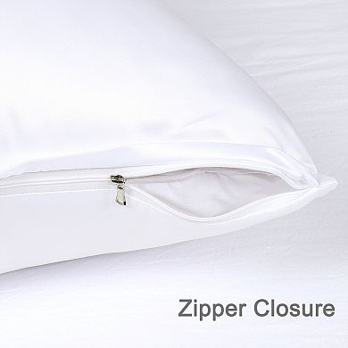 Body Zippered Silky Satin Long Pillowcase 1 Pc Body 20" x 48"
