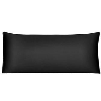 Body Zippered Silky Satin Long Pillowcase 1 pc Body 20" x 48"