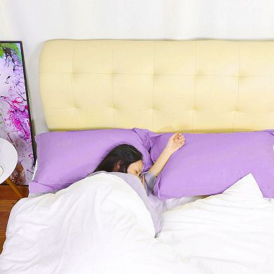 2Pcs Microfiber Pair No Zipper Pillowcases King 20"x36"