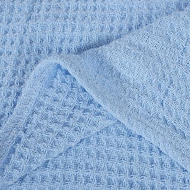 Soft 100% Cotton Thermal Blanket Waffle Weave Home Decoration Knit Blanket 47"x70"
