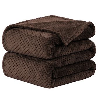 Soft Mesh Flannel Fleece Blanket Plush Full 70"x78"