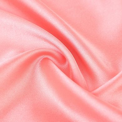 1 PC Luxury Silky Smooth Soft Long Satin Solid Pillow Case with Zipper Closure Body 20" x 60"