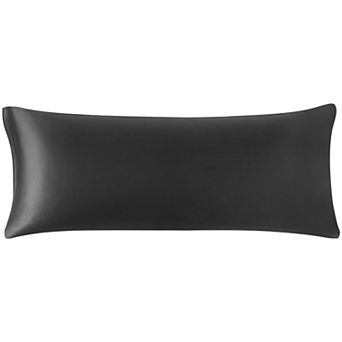 1 pc Luxury Silky Smooth Soft Long Satin Solid Pillow Case with Zipper Closure Body 20" x 60"