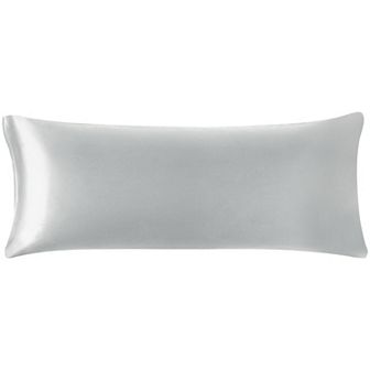 1 pc Luxury Silky Smooth Soft Long Satin Solid Pillow Case with Zipper Closure Body 20" x 60"