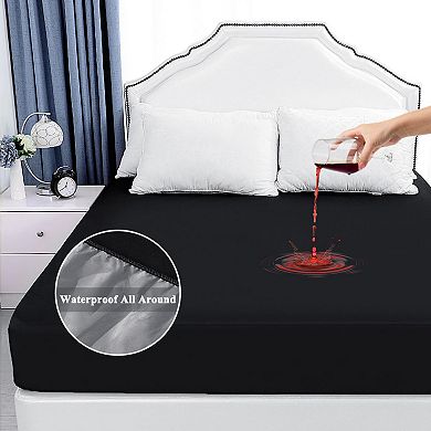 Mattress Cover Protector Waterproof All Around Bed Cover Full 75 x 54 x 14"(L*W*D)