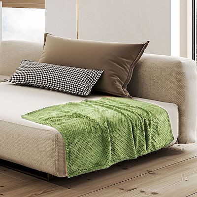 Luxury Fleece Bed Blanket Woven Mesh Pet 30