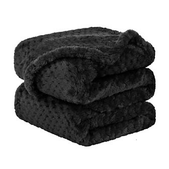 Luxury Fleece Bed Blanket Woven Mesh Pet 30"x40"