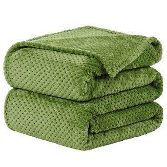 Soft Mesh Flannel Fleece Blanket Plush Full/Queen 78"x90"