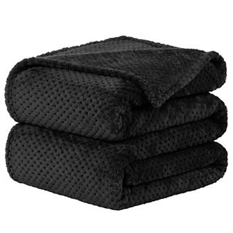 Soft Mesh Flannel Fleece Blanket Plush Full/Queen 78"x90"