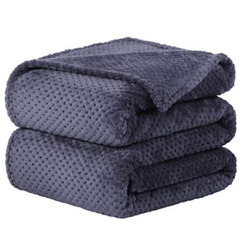 Soft Mesh Flannel Fleece Blanket Plush Full/Queen 78"x90"