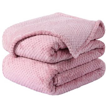 Soft Mesh Flannel Fleece Blanket Plush Full/Queen 78"x90"