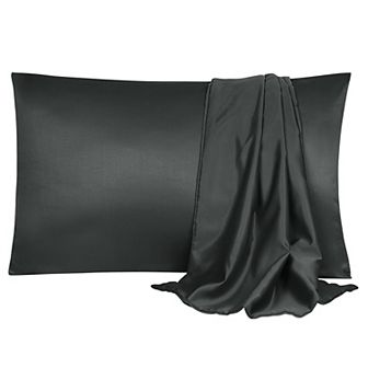 Luxury Satin Pillowcases Silky Set Of 2 King 20" X 36"
