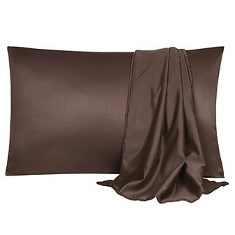 Luxury Satin Pillowcases Silky Set Of 2 King 20" X 36"